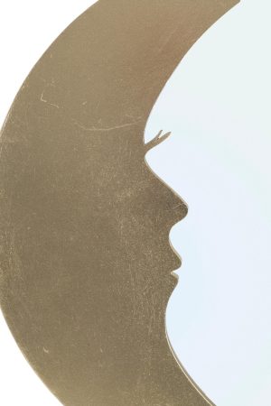 Oglinda decorativa Moon, Mauro Ferretti, Ø 72.5 cm, fier, auriu - imagine 4