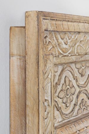 Oglinda decorativa Nawal, Bizzotto, 80 x 120 cm, lemn de mango, natural - imagine 3
