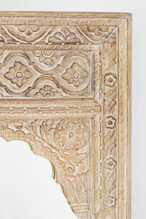 Oglinda decorativa Nawal, Bizzotto, 80 x 120 cm, lemn de mango, natural - imagine 4