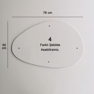 Oglinda decorativa Porto, Neostill, 76x50 cm, alb - imagine 8