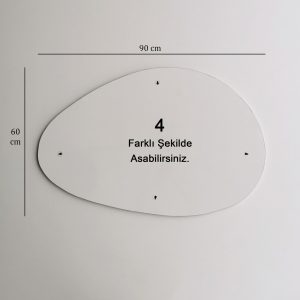 Oglinda decorativa Porto, Neostill, 90x60 cm, negru - imagine 10