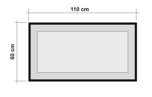 Oglinda decorativa Quantum, Sapphire, 110x60 cm, natural/negru - imagine 3