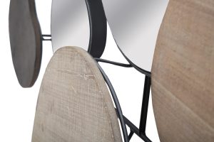 Oglinda decorativa Quoxy, Mauro Ferretti, 118x82.5 cm, fier, maro - imagine 7