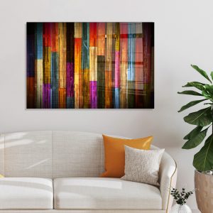 Tablou decorativ, UV-002, Sticla temperata, 70 x 100 cm, Multicolor - imagine 2