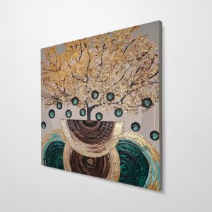 Tablou decorativ, OPG1730800570, Canvas, Cadru: 100% LEMN (grosime: 3 cm), Multicolor - imagine 2