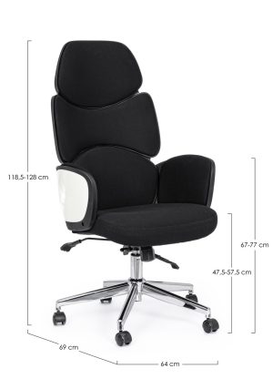 l scaun de birou armstrong bizzotto poliuretanotel cromat negru 6.jpg