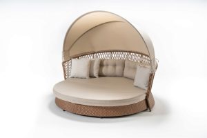 Sezlong, Divona, Daybed, Crem - imagine 3