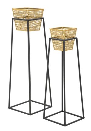 l set 2 suporturi ghiveci older square mauro ferretti 23x70 20x60 cm fier auriunegru.jpg