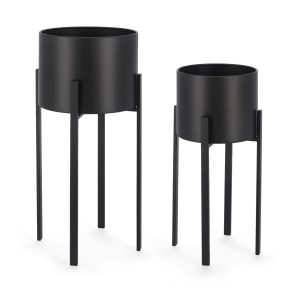 l set 2 suporturi pentru ghiveci ester round bizzotto 23 x 55 cm otel negru.jpg