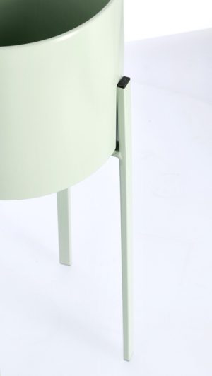 l set 2 suporturi pentru ghiveci ester round bizzotto 23 x 55 cm otel verde sage 1.jpg