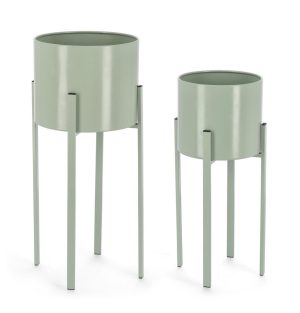 l set 2 suporturi pentru ghiveci ester round bizzotto 23 x 55 cm otel verde sage.jpg