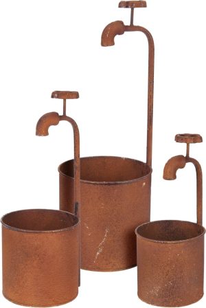 l set 3 ghivece pot metal maro.jpg