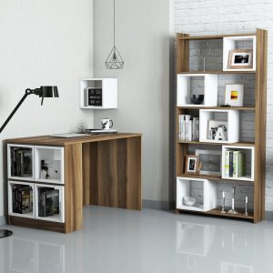 l set birou si biblioteca box hommy craft maroalb.jpg