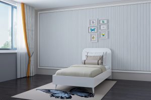 Set dormitor pentru copii, Glenevis, Lavinia 507, Alb - imagine 5