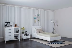 Set dormitor pentru copii, Glenevis, Lavinia 507, Alb - imagine 8
