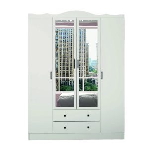 Set dormitor pentru copii, Glenevis, Lavinia 507, Alb - imagine 9