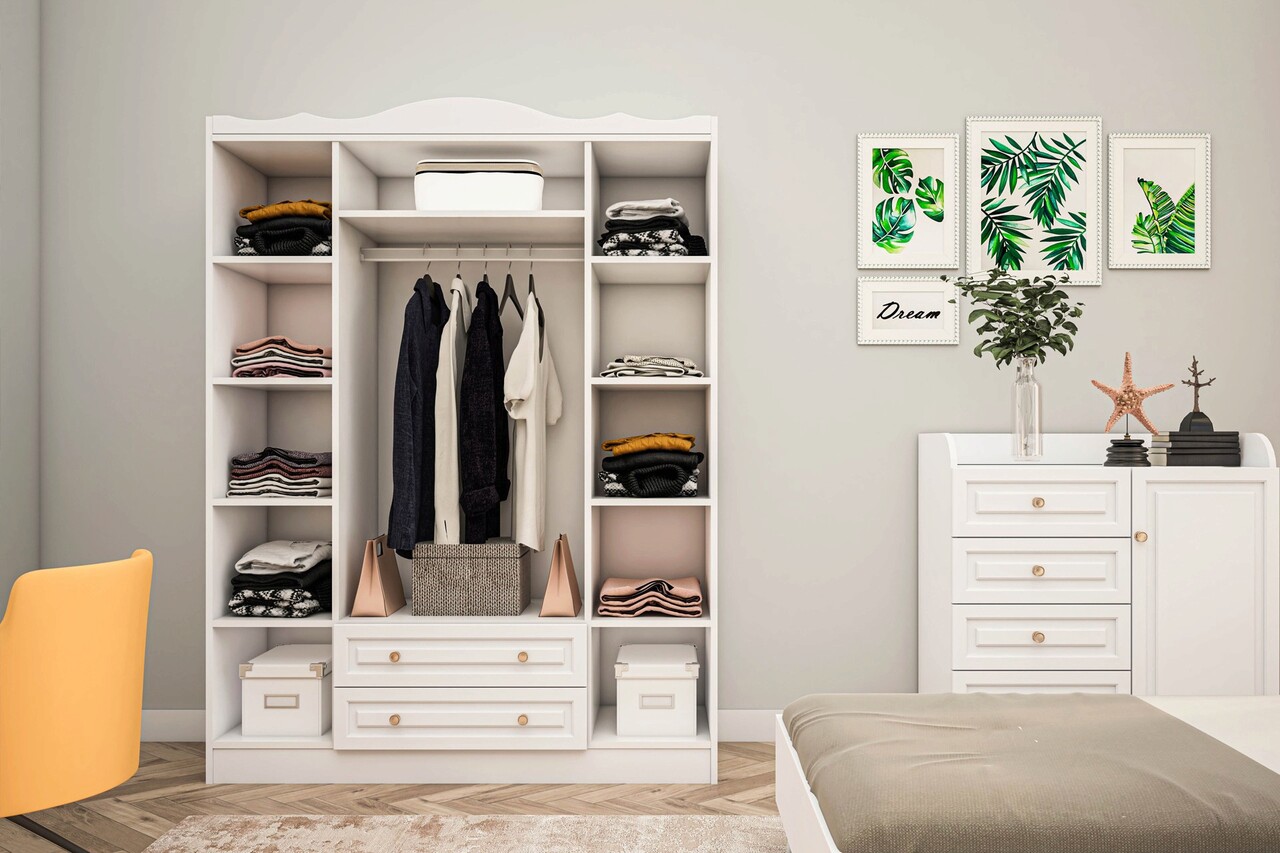 Set dormitor pentru copii, Glenevis, Tango 610, Alb 3 Set dormitor pentru copii, Glenevis, Tango 610, Alb - imagine 3