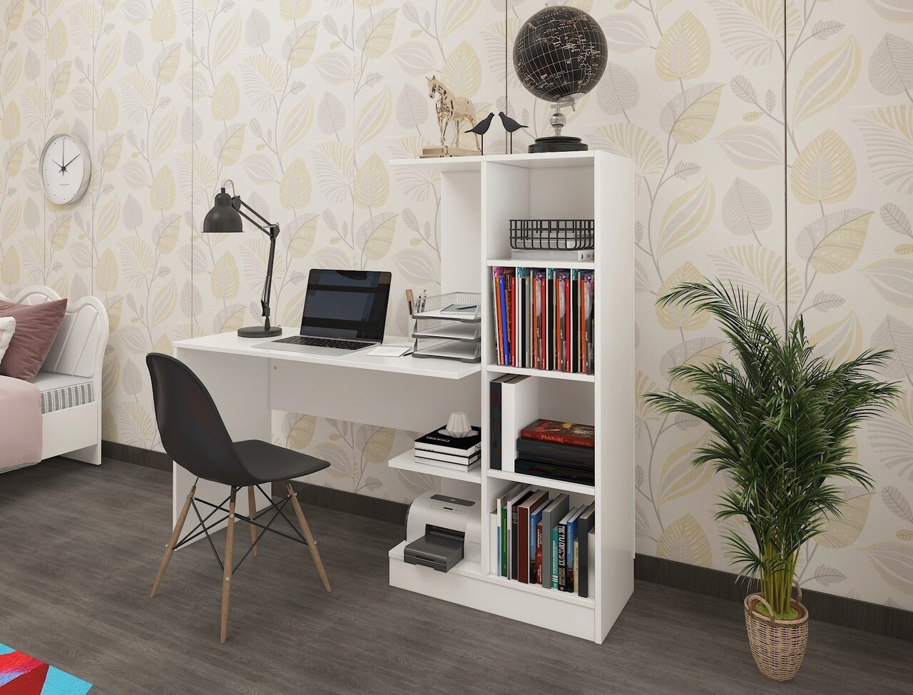 Set dormitor pentru copii, Glenevis, Tango 610, Alb 4 Set dormitor pentru copii, Glenevis, Tango 610, Alb - imagine 4