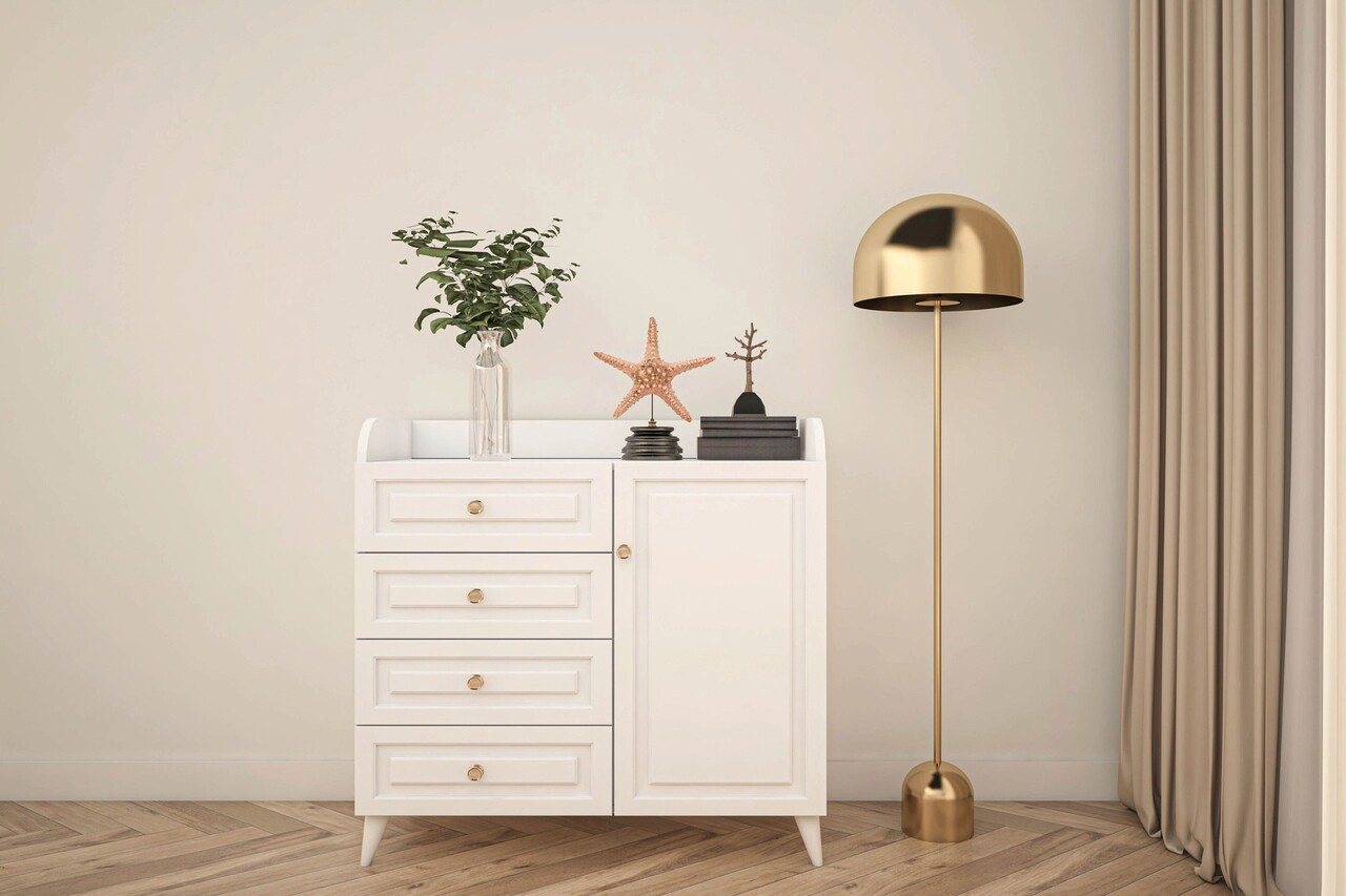 Set dormitor pentru copii, Glenevis, Tango 610, Alb 6 Set dormitor pentru copii, Glenevis, Tango 610, Alb - imagine 6