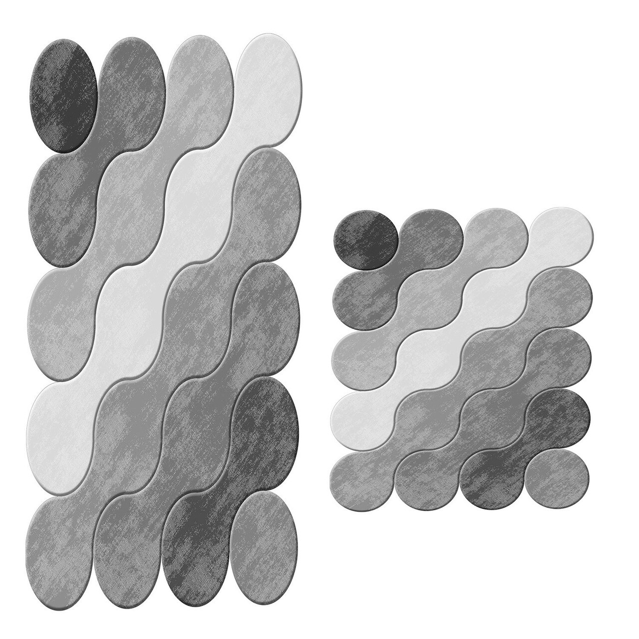 Set covorase de baie 2 piese, Alanur Home, 21011715GR, Poliester, Gri 3 l set covoras de baie 2 bucati acasa alanur 21011715gr poliester gri 2.jpg