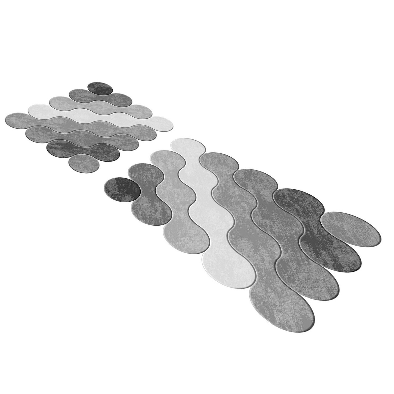 Set covorase de baie 2 piese, Alanur Home, 21011715GR, Poliester, Gri 4 l set covoras de baie 2 bucati acasa alanur 21011715gr poliester gri 3.jpg