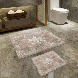 l set covoras de baie 2 bucati acasa alanur 510616 poliester bejalb.jpg