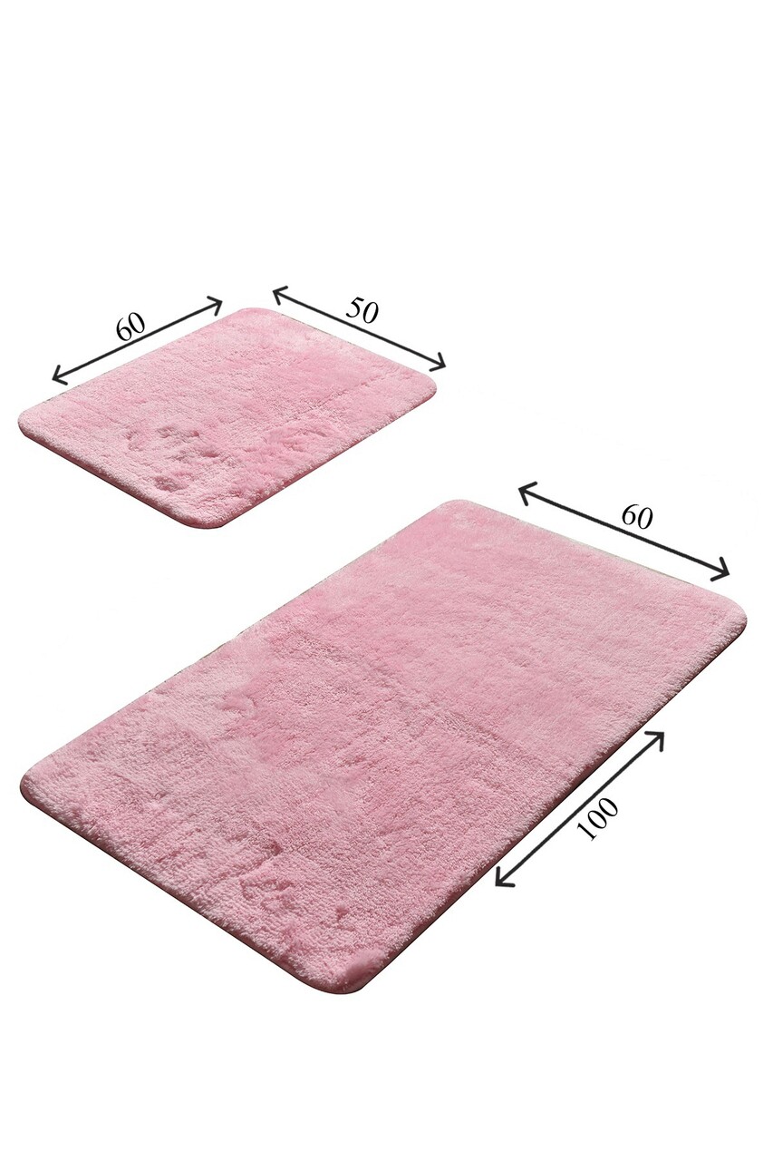 Set covorase de baie 2 piese, Chilai Home by Alessia, Colors of, Acril, Roz 3 l set covoras de baie 2 bucati chilai home de alessia colors of fibre acrilice roz 2.jpg