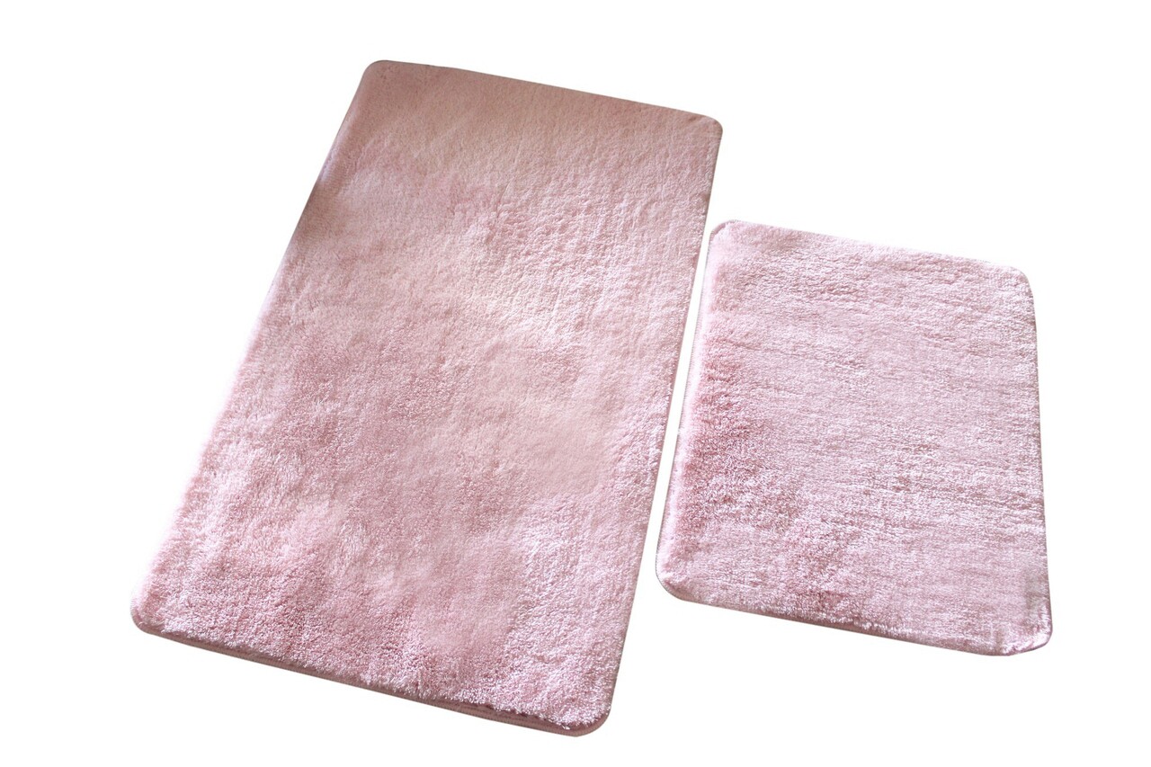 Set covorase de baie 2 piese, Chilai Home by Alessia, Colors of, Acril, Roz deschis 2 l set covoras de baie 2 bucati chilai home de alessia colors of fibre acrilice roz deschis 1.jpg