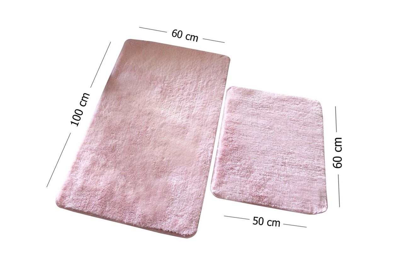 Set covorase de baie 2 piese, Chilai Home by Alessia, Colors of, Acril, Roz deschis 3 l set covoras de baie 2 bucati chilai home de alessia colors of fibre acrilice roz deschis 2.jpg