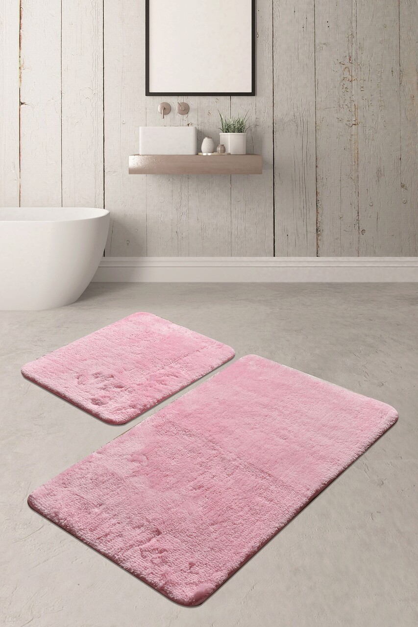 Set covorase de baie 2 piese, Chilai Home by Alessia, Colors of, Acril, Roz 1 l set covoras de baie 2 bucati chilai home de alessia colors of fibre acrilice roz.jpg