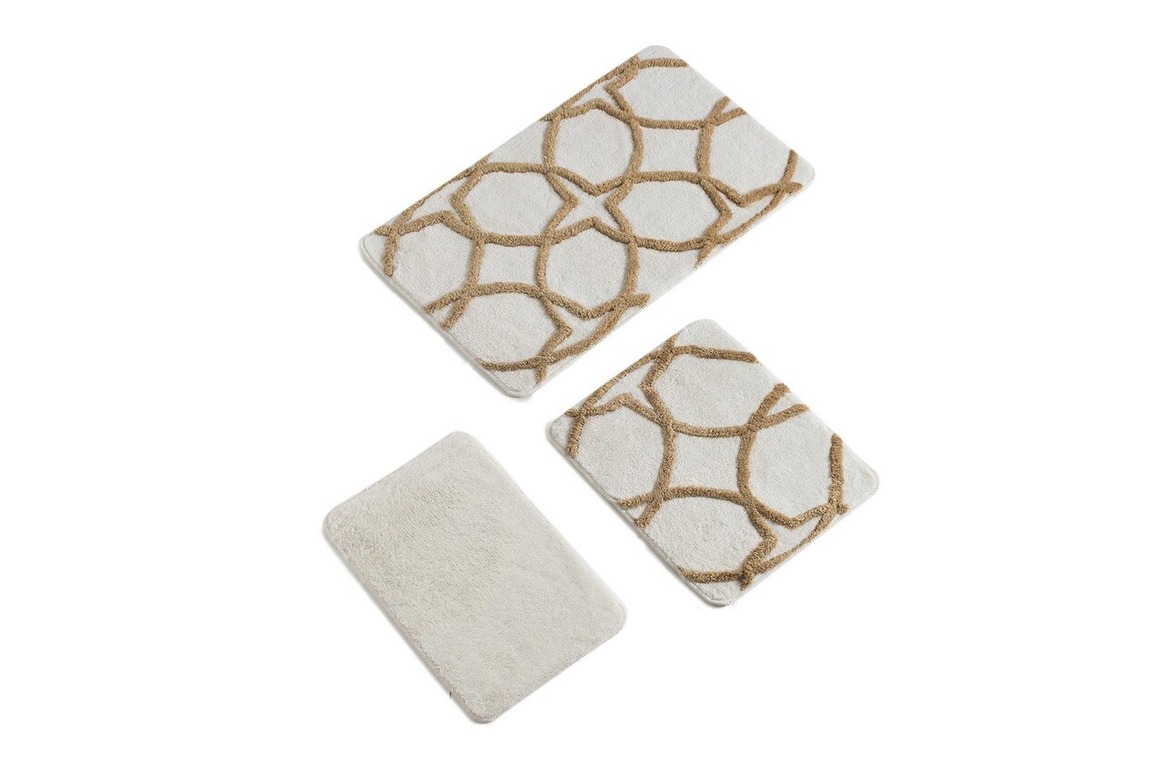 Set covoraș de baie (3 bucăți), Chilai Home by Alessia, Bonne, Acril, Multicolor 3 l set covoras de baie 3 bucati chilai home de alessia bonne fibre acrilice multicolor 2.jpg