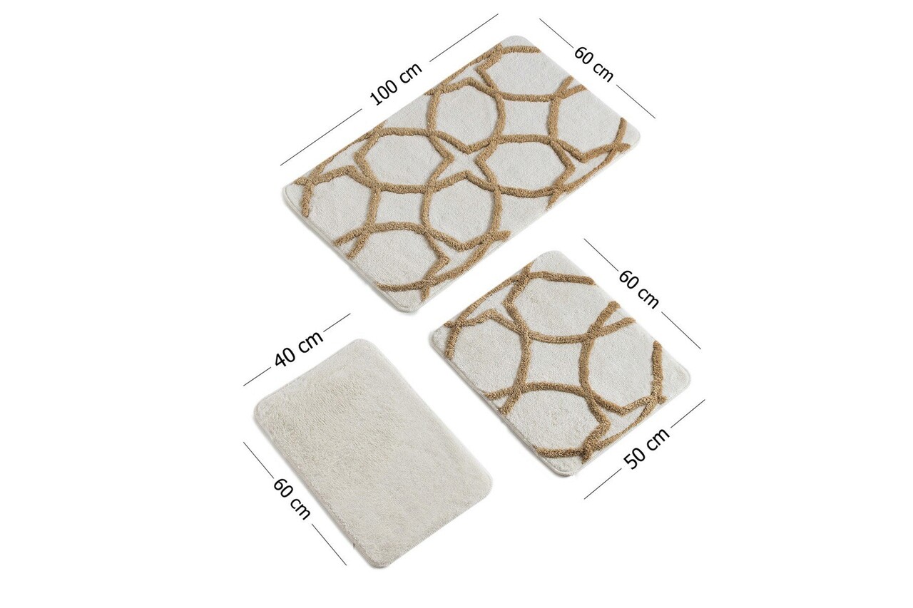 Set covoraș de baie (3 bucăți), Chilai Home by Alessia, Bonne, Acril, Multicolor 4 l set covoras de baie 3 bucati chilai home de alessia bonne fibre acrilice multicolor 3.jpg