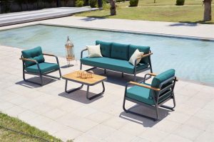 Set mobilier de gradina, Clara, Rio, Albastru petrol - imagine 3