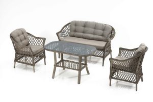 Set mobilier de gradina, Divona, Dove, Gri - imagine 2