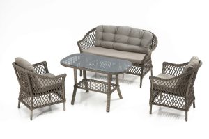 Set mobilier de gradina, Divona, Dove, Gri - imagine 4