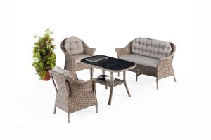 Set mobilier de gradina, Divona, Luna v2, Gri - imagine 3