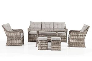 Set mobilier de gradina, Divona, Vivaldi, Crem - imagine 2