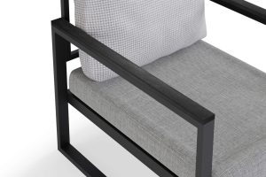 Set mobilier de gradina, Dragon, MTLKNP002, Antracit / Gri - imagine 3