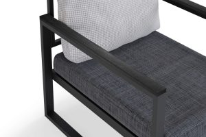 Set mobilier de gradina, Dragon, MTLKNP003, Gri - imagine 3