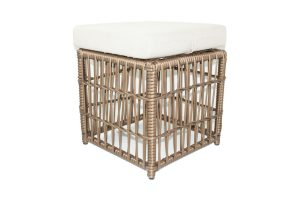 Set mobilier de gradina, Jumilla, Lady Pouffe, Maro inchis - imagine 5