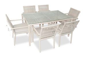 Set mobilier de gradina, Jumilla, Leros 150, Maro deschis