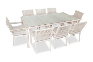 Set mobilier de gradina, Jumilla, Leros 200, Maro deschis