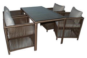 Set mobilier de gradina, Jumilla, Mana 2, Maro inchis