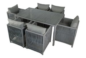 Set mobilier de gradina, Jumilla, Mana, Gri deschis