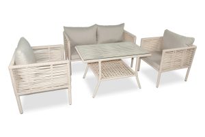 Set mobilier de gradina, Jumilla, Newyork 130, Maro deschis