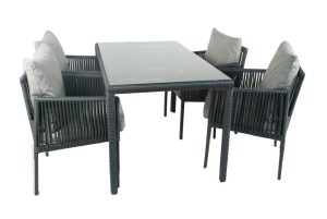 Set mobilier de gradina, Jumilla, Otto 4, Gri