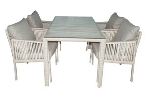 Set mobilier de gradina, Jumilla, Otto 4, Maro deschis - imagine 6