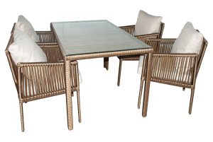 Set mobilier de gradina, Jumilla, Otto 4, Maro inchis - imagine 6