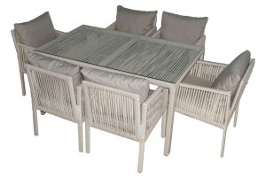 Set mobilier de gradina, Jumilla, Otto 6, Maro deschis