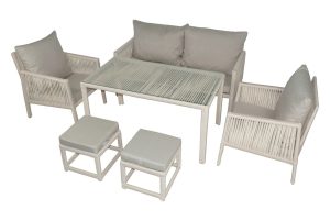 Set mobilier de gradina, Jumilla, Otto Sofa, Maro deschis